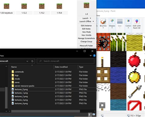 Pada iOS Texture Pack 的图像结果