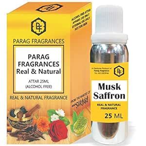 Parag Fragrances 25ml Musk Saffron Attar With Fancy Empty Bottle ...