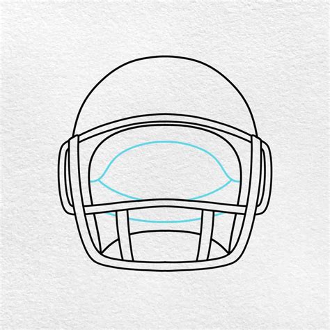 How to Draw a Football Helmet - HelloArtsy