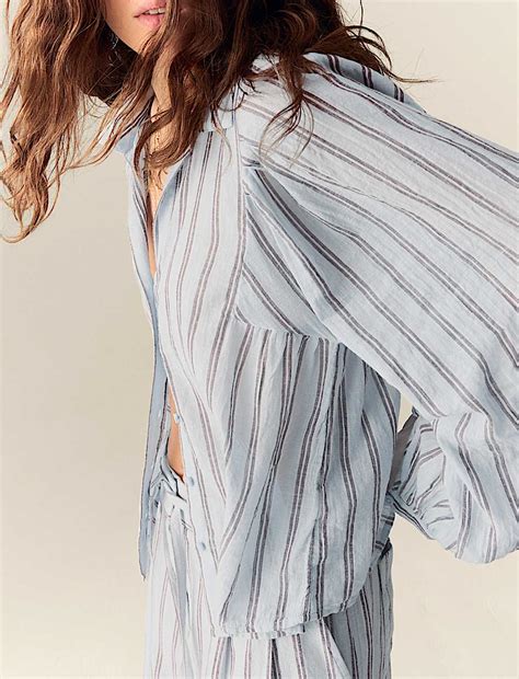 Buy Pure Cotton Striped Shirt at Marks & Spencer
