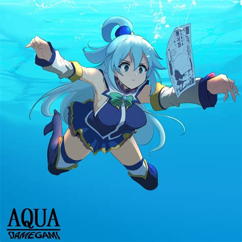 aqua (kono subarashii sekai ni shukufuku wo! and 2 more) drawn by momio ...