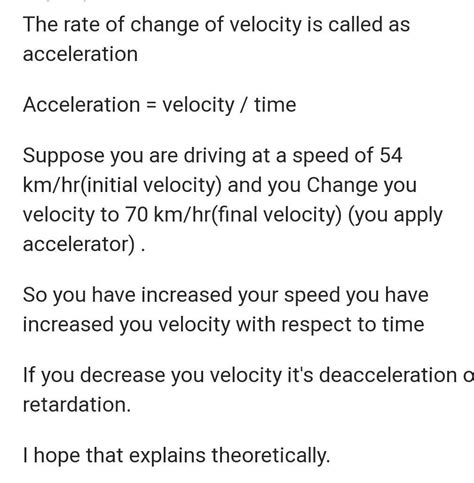 what is acceleration ? - Brainly.in