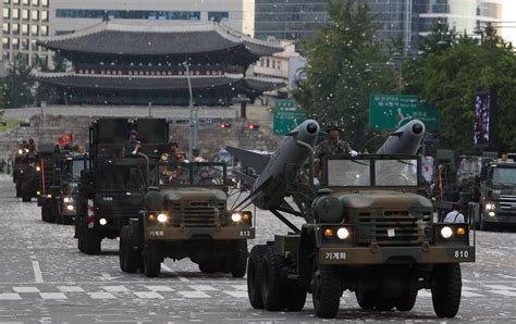 South Korea to hold first massive military parade in 10 years to show off strategic weapons ...