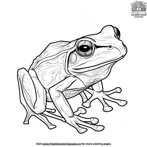 Stunning Realistic Frog Coloring Pages To Inspire