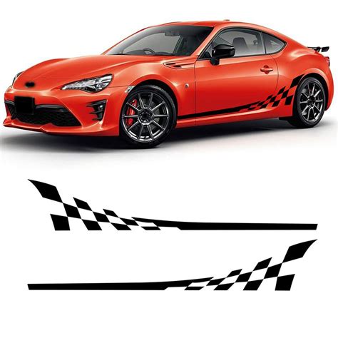 Car Side Skirt Stickers Stripe Decal Decals For Toyota 86 | Desertcart ...