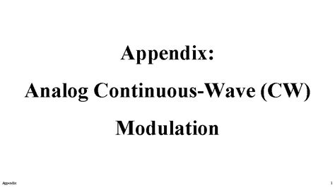 Image result for Continuous Wave Modulation