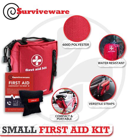 Surviveware Survival First Aid Kit, Labeled Compartments for The ...