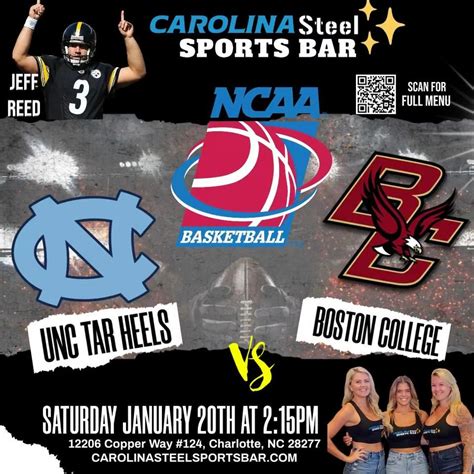 UNC Tar Heels Basketball Watch Party , Carolina Steel Sports Bar ...