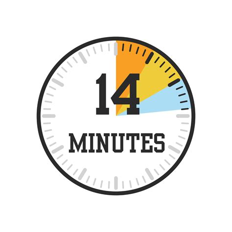 14 minutes, timer, clock icon design 26580841 Vector Art at Vecteezy