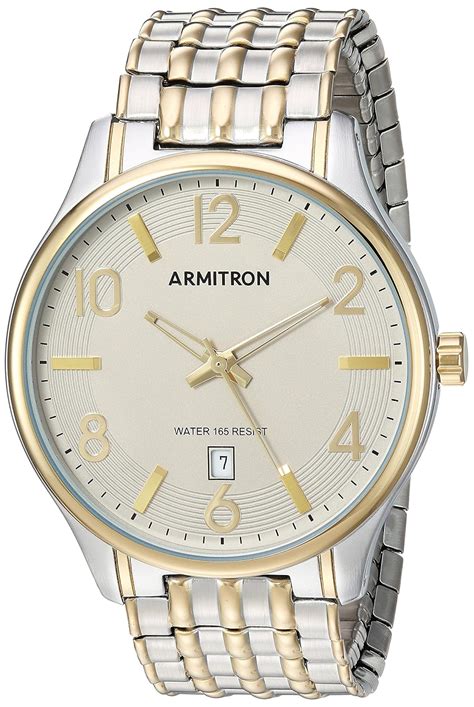 Armitron Men's 20/5221GYTT Date Function Dial Two-Tone Expansion Band ...