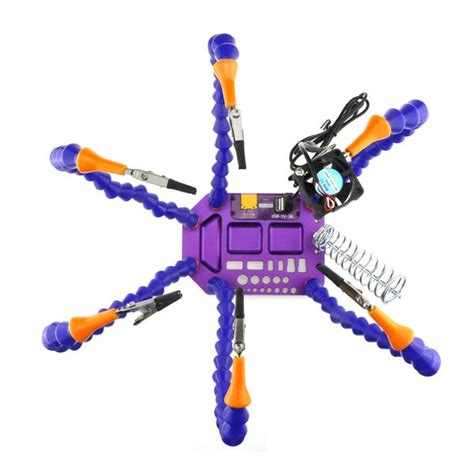Realacc upgrade strange third hand six arm soldering station integrated ...