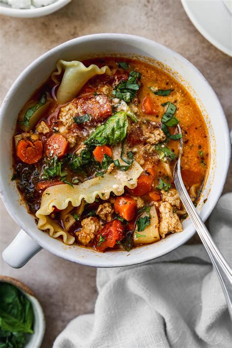 Healthy Vegetarian Lasagna Soup | Walder Wellness, RD
