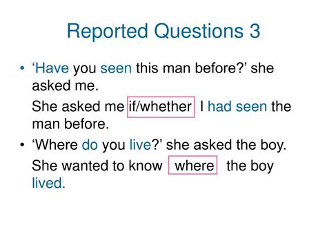 Image result for Reported Speech Positive Question
