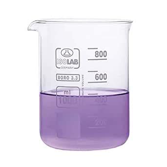 ISOLAB 025.01.250 Beaker Low Form Glass 250 ml (10 Pieces) : Amazon.in ...