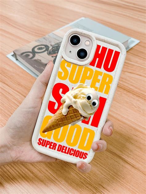 Funda para móvil helado & con estampado de letra | Mode de Mujer ...