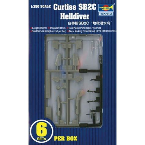 Trumpeter 1/350 SB2C Helldiver Aircraft Set for USS Essex (6-Box ...