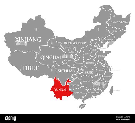 Map of yunnan province china hi-res stock photography and images - Alamy