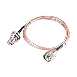 Buy RG316 RF Coax Cable TNC Male to TNC Female Bulkhead Pigtail Cable 1 ...