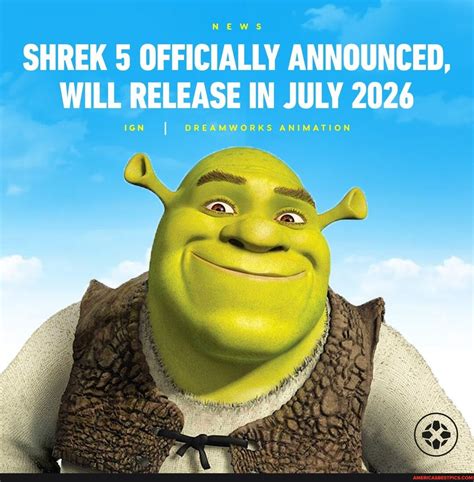 DreamWorks Animation has officially confirmed Shrek 5 is on the way ...