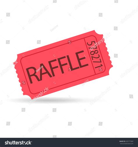 Red Raffle Ticket Clip Art