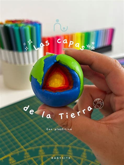 Maqueta de las capas de la Tierra