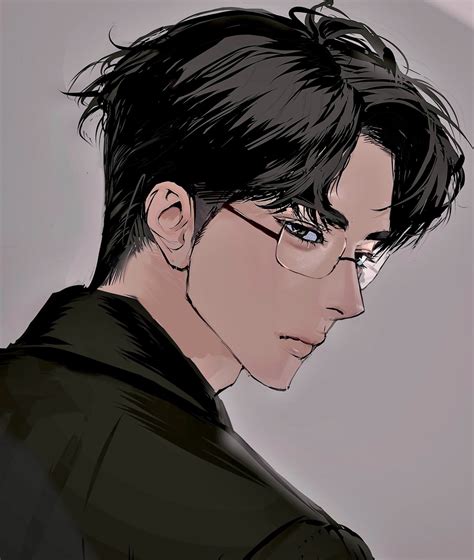 Cartoon Guy with Glasses