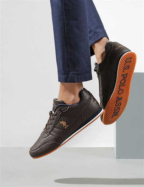 Men Brown Round Toe Solid Mason Sneakers – U.S. Polo Assn. India