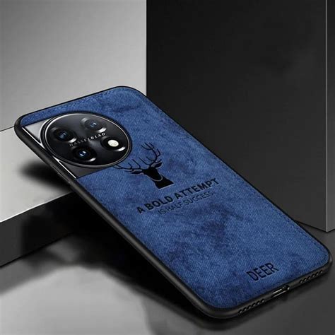 Apurb Store for OnePlus 11R 5G 3D Deer Pattern Fabric Cloth Back Cover ...