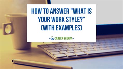 Image result for Work Style Sample Answer