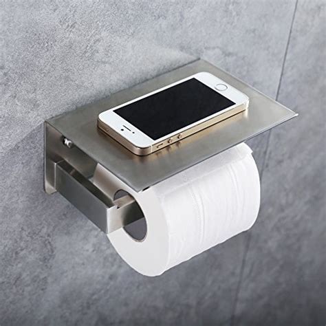 Toilet Paper Holder, Angle Simple SUS304 Stainless Steel Bathroom ...