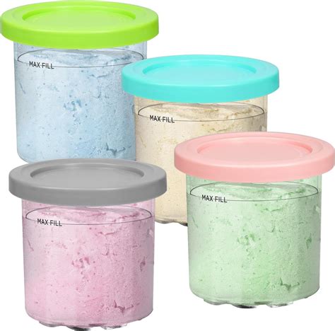 Amazon.com: Replacement Ninja Creami Pints and Lids - 4 Pack, Ninja ...