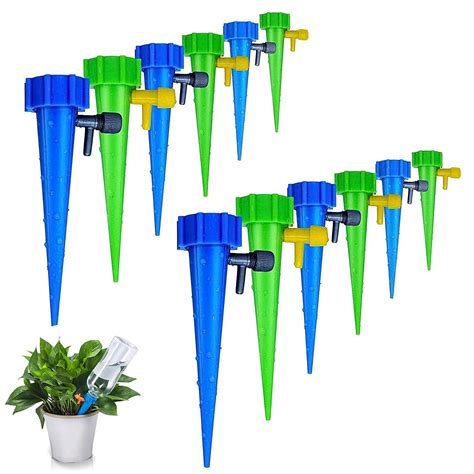 Plastic 12 Pcs Drip Irrigation Kit For Home Garden, Self-Watering Spik ...