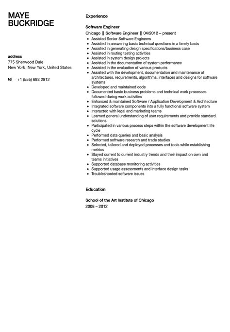 Software Engineer Resume Sample 的图像结果