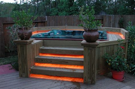 15 Relaxing Backyard Hot Tub Deck Ideas | Ann Inspired