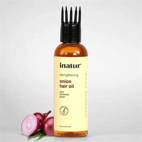 Buy Onion Hair Oil – Strengthen Roots & Promote Hair Growth | inatur ...