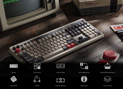8BitDo expands Retro Mechanical Keyboard with 108-key numpad option for ...