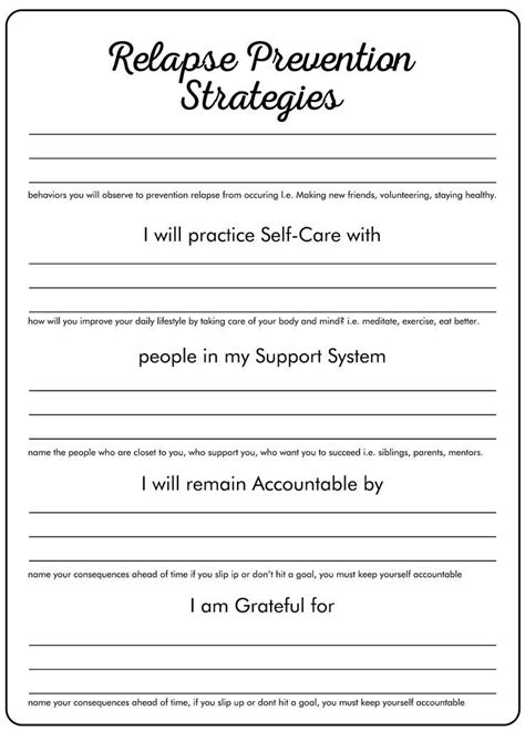 Image result for Substance Recovery Worksheets