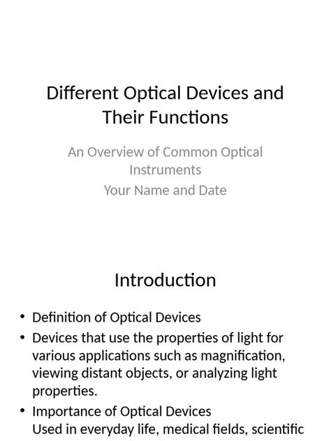 Image result for Optical Devices Examples