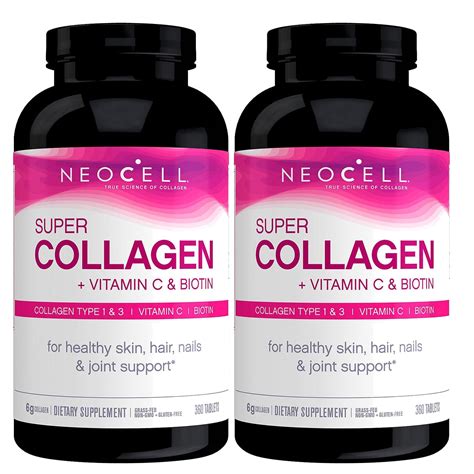 2 PACK | NeoCell Super Collagen +C with Biotin, 360 ct. - Walmart.com - Walmart.com