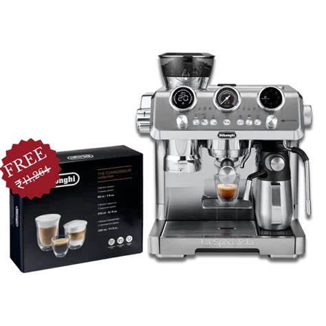 De’Longhi EC9885M Espresso Machine and Connoisseur Glass Set (6 pcs ...