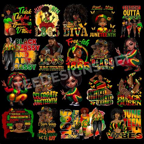 20 Juneteenth Designs PNG – Tee Designs