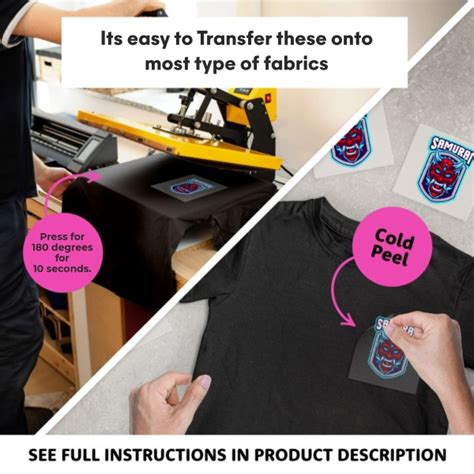 Custom DTF Stickers for Fabric | Print T-Shirt Stickers Online India