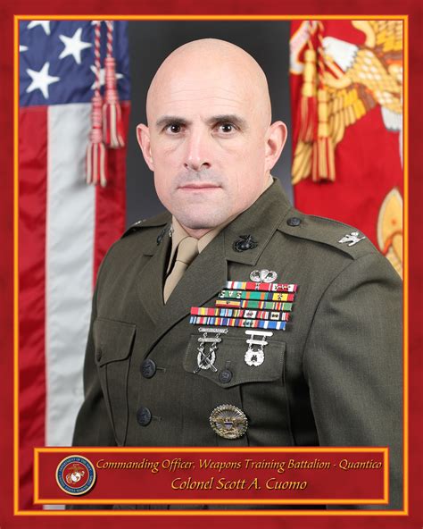 Colonel Scott A. Cuomo > Weapons Training Battalion > Biography