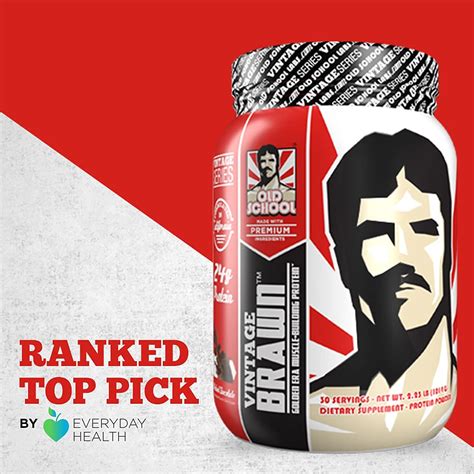 Buy Old School Vintage Brawn – Naturally Flavored Protein Powder, First ...