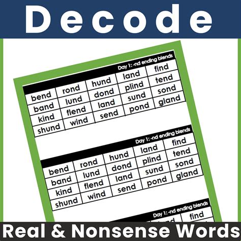 Words with End Blends - List of Words with Ending Blends Real and ...