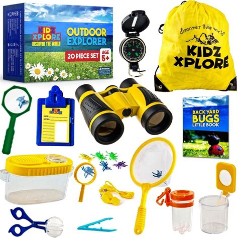 Buy Kidz Xplore Outdoor Explorer Set 20 pc | Nature Exploration Kit ...