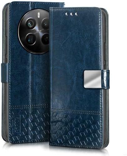 FLIPPED Hand Stitched Honeycomb Dual Design Back Flip Cover for Realme ...