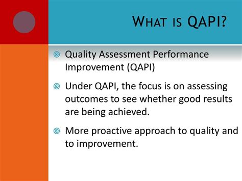 Image result for QAPI Mission Statement