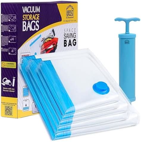 12 Travel Compression Bags Vacuum Packing, Roll Up Travel Space Saver ...
