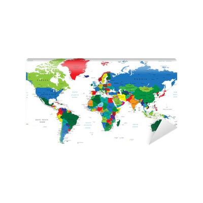 Wall World Map with Countries 的图像结果